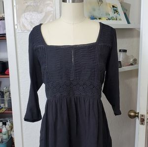 Meadow rue quarter sleeve pin tucked prairie tunic